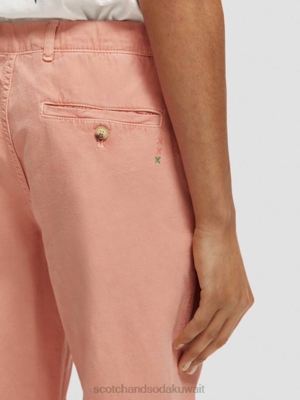 ملابس Scotch & Soda بنطال رياضي دريفت ذو مقاس عادي ومصبوغ بالملابس فلامنغو رجال N0V4488