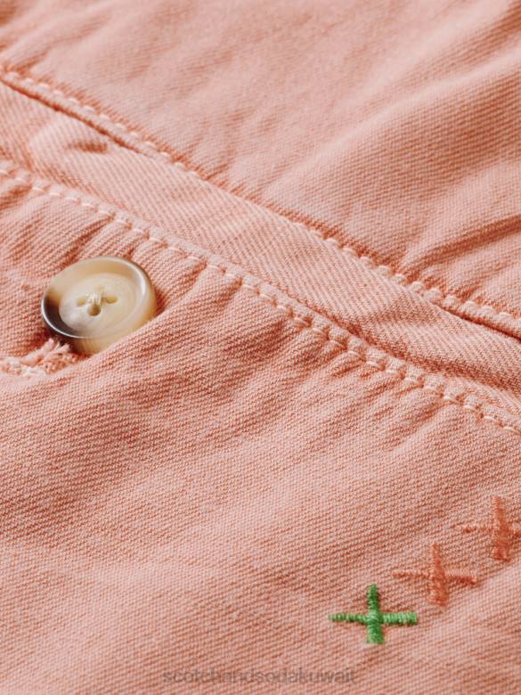 ملابس Scotch & Soda بنطال رياضي دريفت ذو مقاس عادي ومصبوغ بالملابس فلامنغو رجال N0V4488