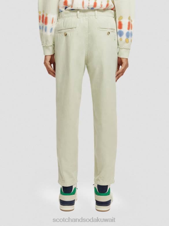 ملابس Scotch & Soda بنطال رياضي دريفت ذو مقاس عادي ومصبوغ بالملابس نعناع رجال N0V4489