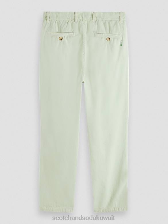 ملابس Scotch & Soda بنطال رياضي دريفت ذو مقاس عادي ومصبوغ بالملابس نعناع رجال N0V4489