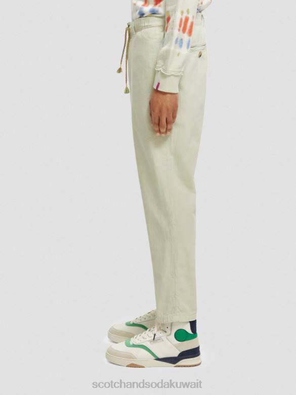 ملابس Scotch & Soda بنطال رياضي دريفت ذو مقاس عادي ومصبوغ بالملابس نعناع رجال N0V4489