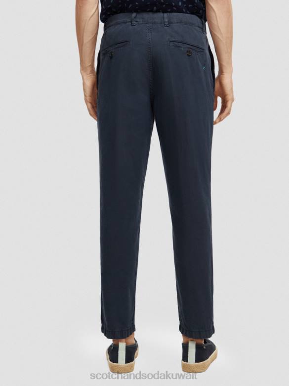 ملابس Scotch & Soda بنطال رياضي دريفت ذو مقاس عادي ومصبوغ بالملابس القوات البحرية رجال N0V4491