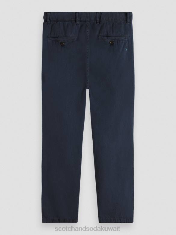 ملابس Scotch & Soda بنطال رياضي دريفت ذو مقاس عادي ومصبوغ بالملابس القوات البحرية رجال N0V4491