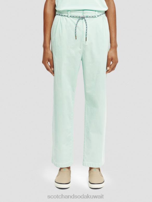 ملابس Scotch & Soda تشينو سروال قصير ناعم بساق واسعة خليج رجال N0V4492