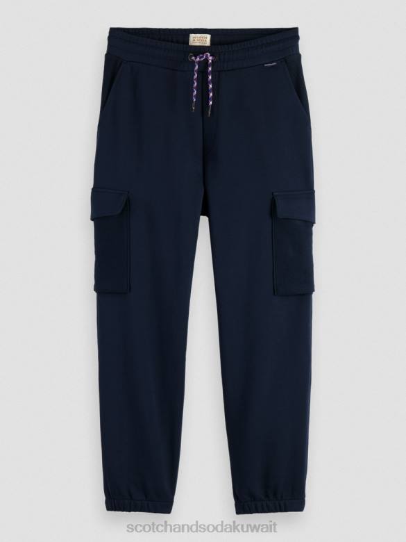 ملابس Scotch & Soda بنطال رياضي من القطن العضوي مع جيوب كارجو ليلة رجال N0V4493