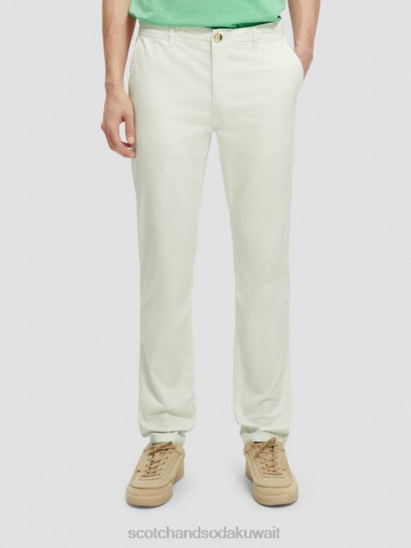 ملابس Scotch & Soda نسيج تشينو مصبوغ بملابس نحيفة للغاية نعناع رجال N0V4499