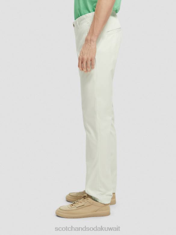 ملابس Scotch & Soda نسيج تشينو مصبوغ بملابس نحيفة للغاية نعناع رجال N0V4499
