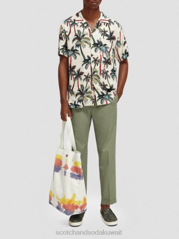 ملابس Scotch & Soda بليك البوبلين تشينو جيش رجال N0V4502