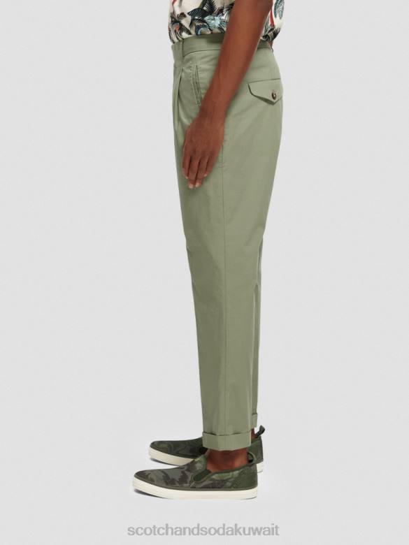 ملابس Scotch & Soda بليك البوبلين تشينو جيش رجال N0V4502