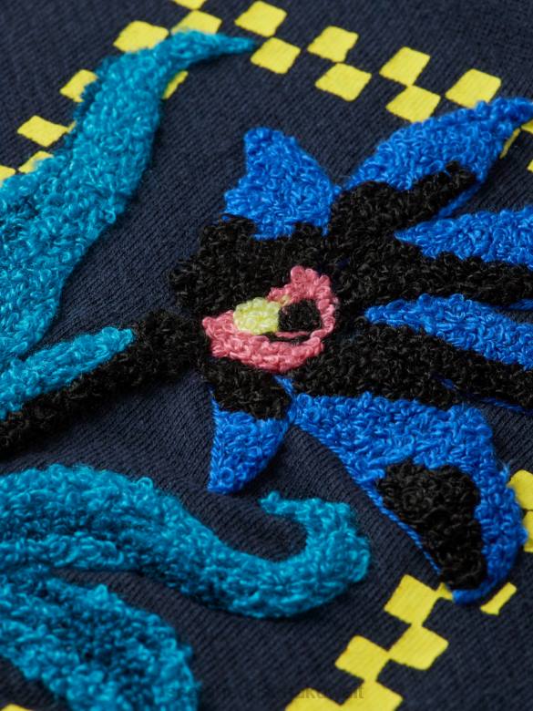 ملابس Scotch & Soda سترة فضفاضة ذات عمل فني من الزهور العضوية ليلة رجال N0V4504