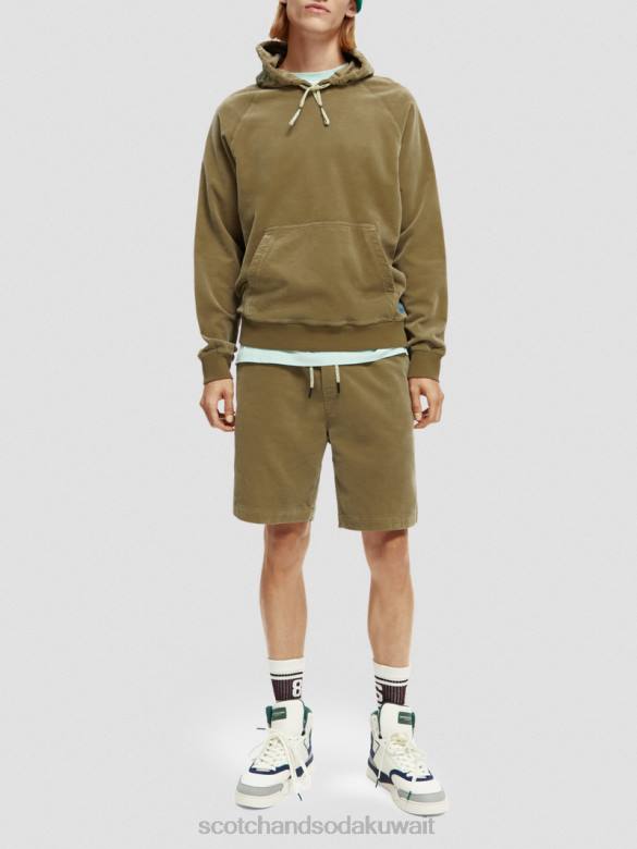 ملابس Scotch & Soda هوديي من القطن العضوي الكاكي رجال N0V4508