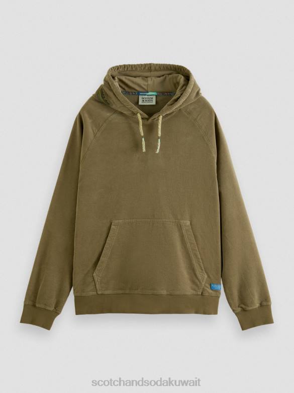 ملابس Scotch & Soda هوديي من القطن العضوي الكاكي رجال N0V4508