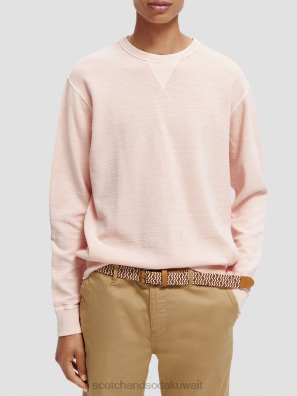 ملابس Scotch & Soda سترة مصبوغة بالملابس وَردَة رجال N0V4514