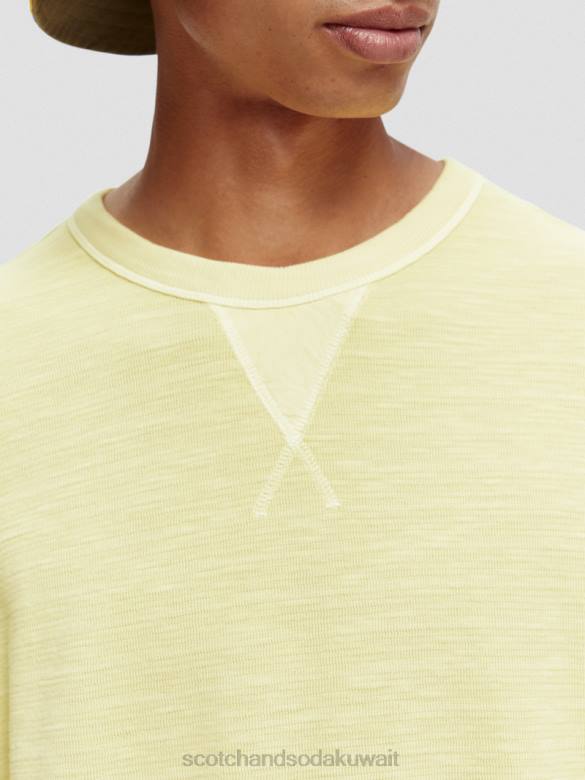 ملابس Scotch & Soda سترة مصبوغة بالملابس النرجس البري رجال N0V4515