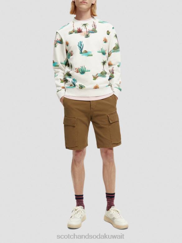 ملابس Scotch & Soda سترة مطبوعة من القطن العضوي التحرير والسرد د رجال N0V4522