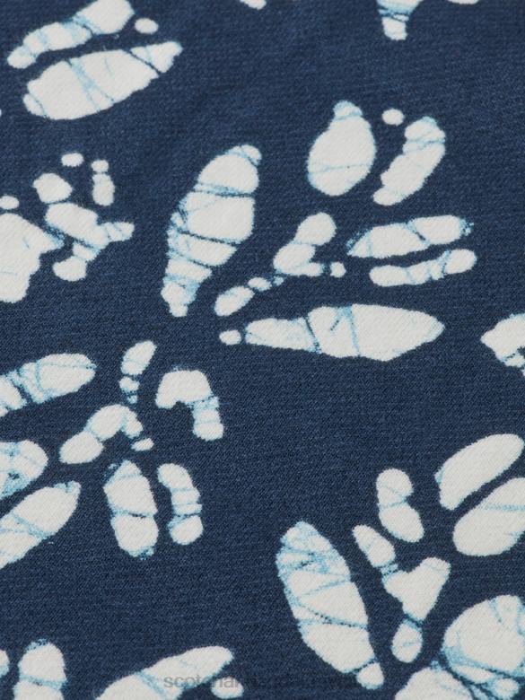 ملابس Scotch & Soda سترة مطبوعة من القطن العضوي التحرير والسرد و رجال N0V4525