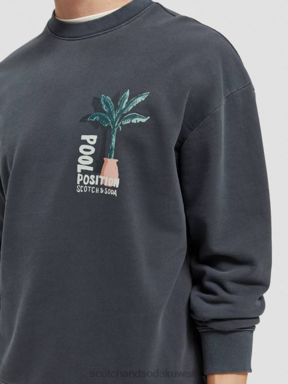 ملابس Scotch & Soda سترة عمل فني مصبوغة بالملابس القوات البحرية رجال N0V4533