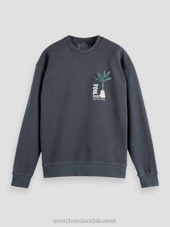 ملابس Scotch & Soda سترة عمل فني مصبوغة بالملابس القوات البحرية رجال N0V4533