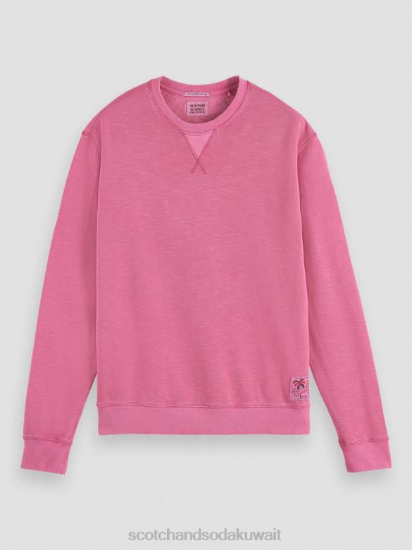 ملابس Scotch & Soda قميص من النوع الثقيل مصبوغ الملابس الكرز رجال N0V4536
