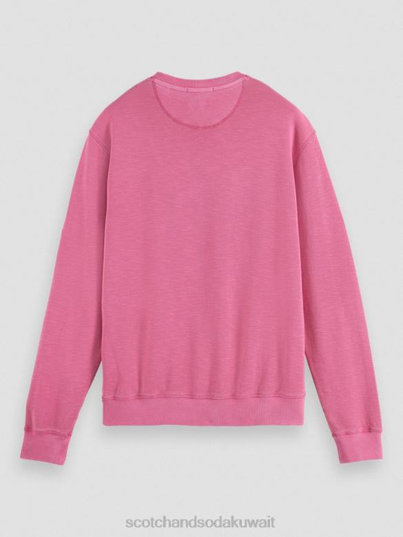 ملابس Scotch & Soda قميص من النوع الثقيل مصبوغ الملابس الكرز رجال N0V4536