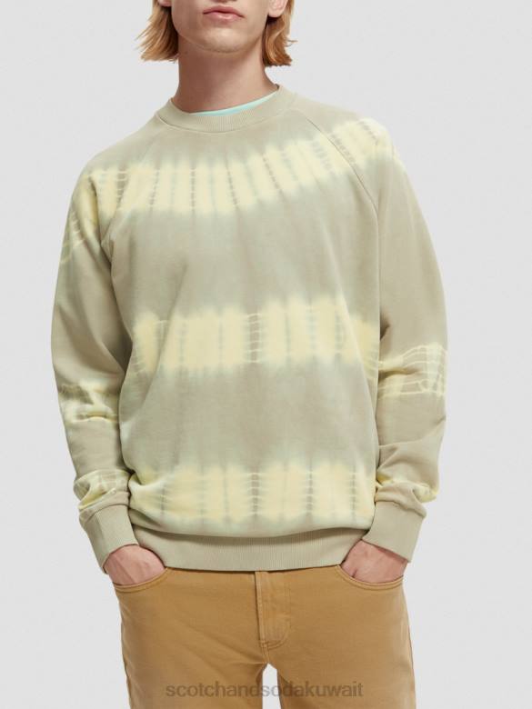 ملابس Scotch & Soda سترة مصبوغة بقصة مريحة الحجر الرملي رجال N0V4544