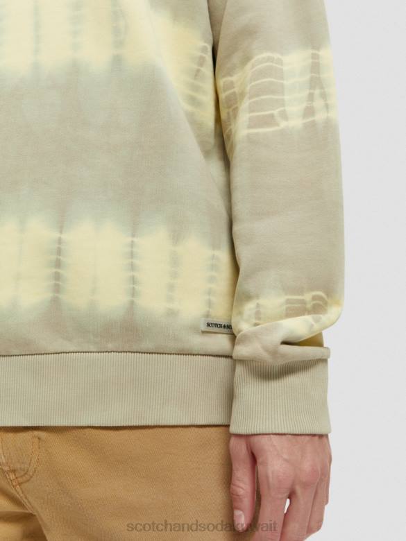 ملابس Scotch & Soda سترة مصبوغة بقصة مريحة الحجر الرملي رجال N0V4544