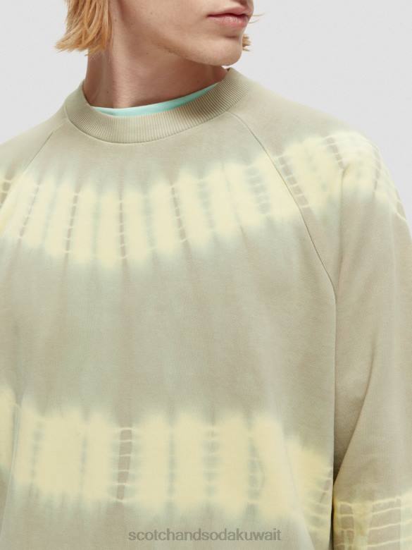 ملابس Scotch & Soda سترة مصبوغة بقصة مريحة الحجر الرملي رجال N0V4544