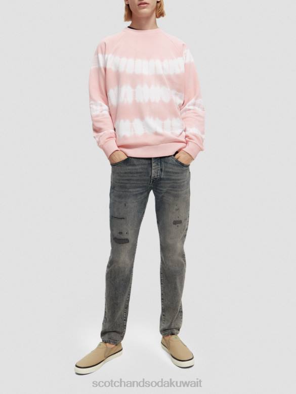 ملابس Scotch & Soda سترة مصبوغة بقصة مريحة وَردَة رجال N0V4545