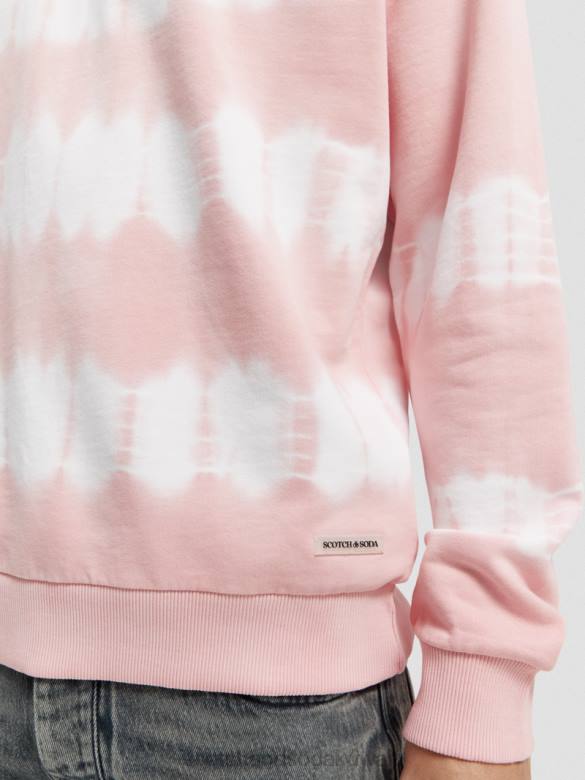 ملابس Scotch & Soda سترة مصبوغة بقصة مريحة وَردَة رجال N0V4545