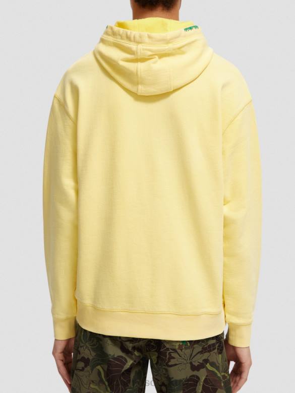 ملابس Scotch & Soda هوديي عمل فني مريح شروق الشمس رجال N0V4552