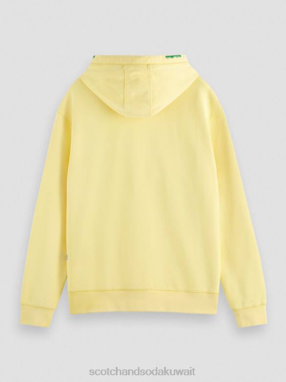 ملابس Scotch & Soda هوديي عمل فني مريح شروق الشمس رجال N0V4552