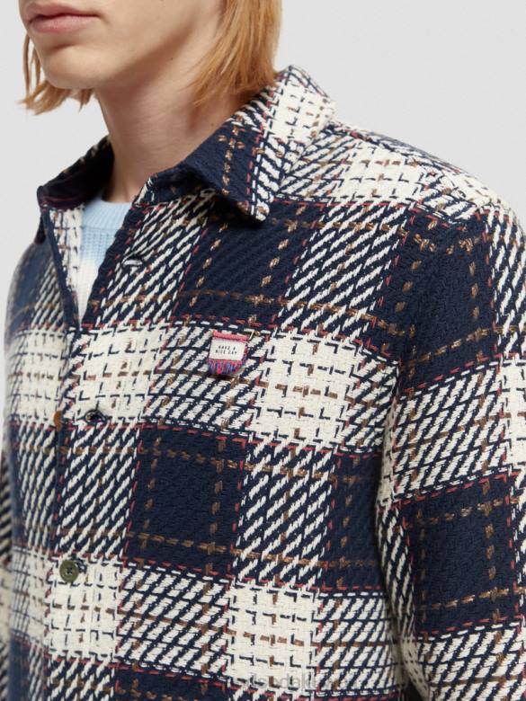 ملابس Scotch & Soda قميص الفانيلا التحرير والسرد أ رجال N0V4557