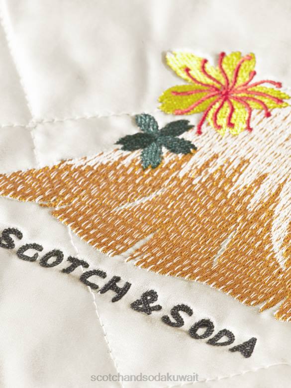 ملابس Scotch & Soda سترة بومبر من الساتان المطرز التحرير والسرد أ رجال N0V4559