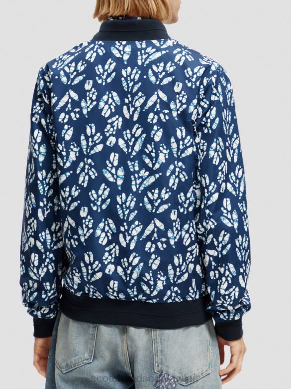 ملابس Scotch & Soda سترة بومبر مطبوعة ذات وجهين التحرير والسرد د رجال N0V4561
