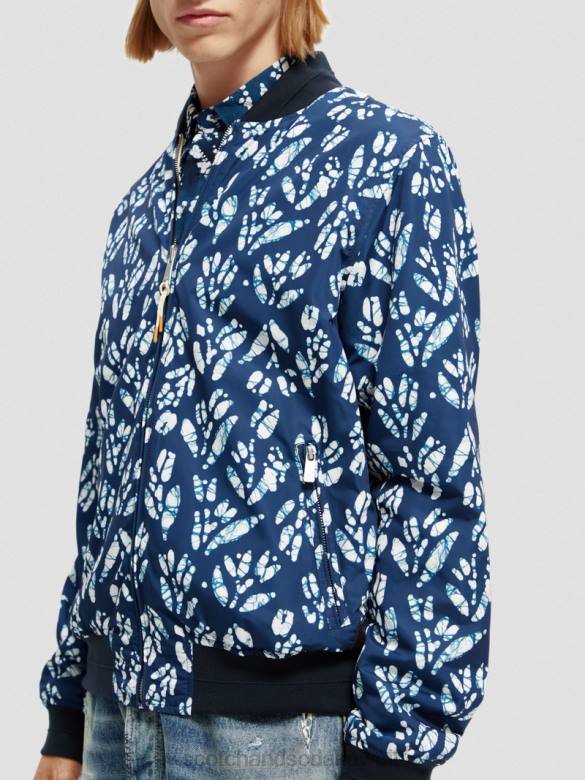 ملابس Scotch & Soda سترة بومبر مطبوعة ذات وجهين التحرير والسرد د رجال N0V4561