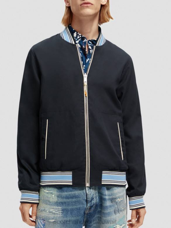 ملابس Scotch & Soda سترة بومبر مطبوعة ذات وجهين التحرير والسرد د رجال N0V4561