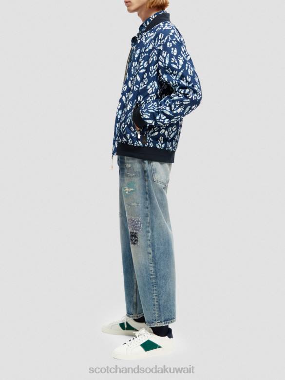ملابس Scotch & Soda سترة بومبر مطبوعة ذات وجهين التحرير والسرد د رجال N0V4561