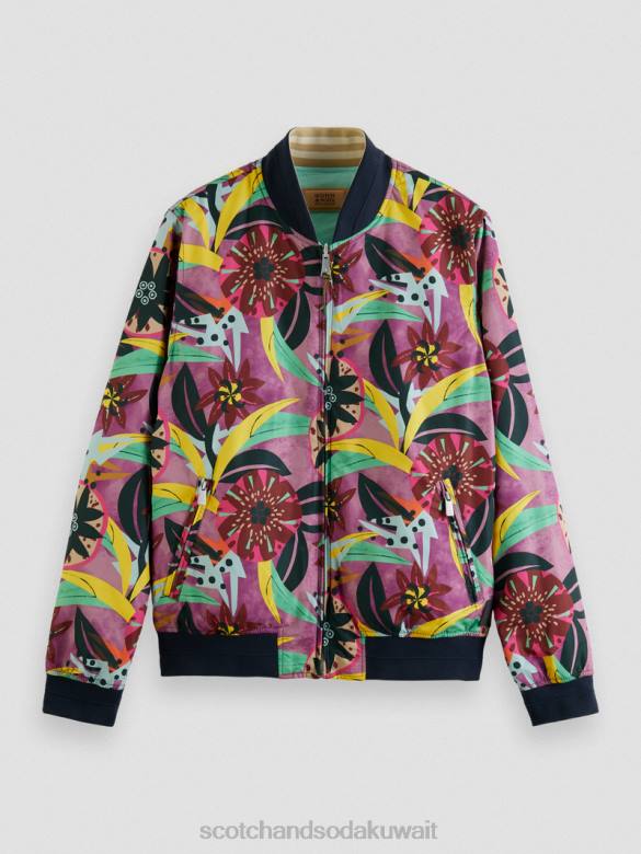 ملابس Scotch & Soda سترة بومبر مطبوعة ذات وجهين التحرير والسرد أ رجال N0V4562