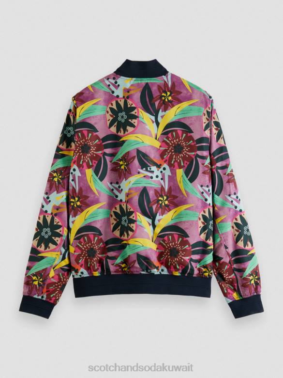 ملابس Scotch & Soda سترة بومبر مطبوعة ذات وجهين التحرير والسرد أ رجال N0V4562