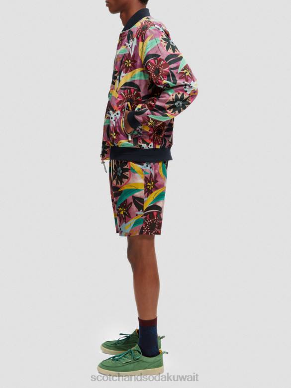 ملابس Scotch & Soda سترة بومبر مطبوعة ذات وجهين التحرير والسرد أ رجال N0V4562