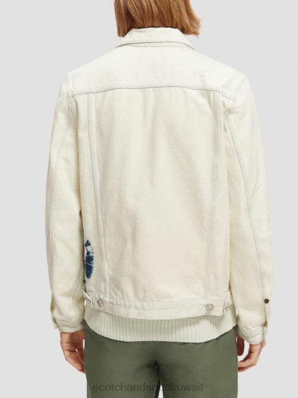 ملابس Scotch & Soda سترة سائق الشاحنة الدنيم لمسة من اللون الأزرق رجال N0V4566