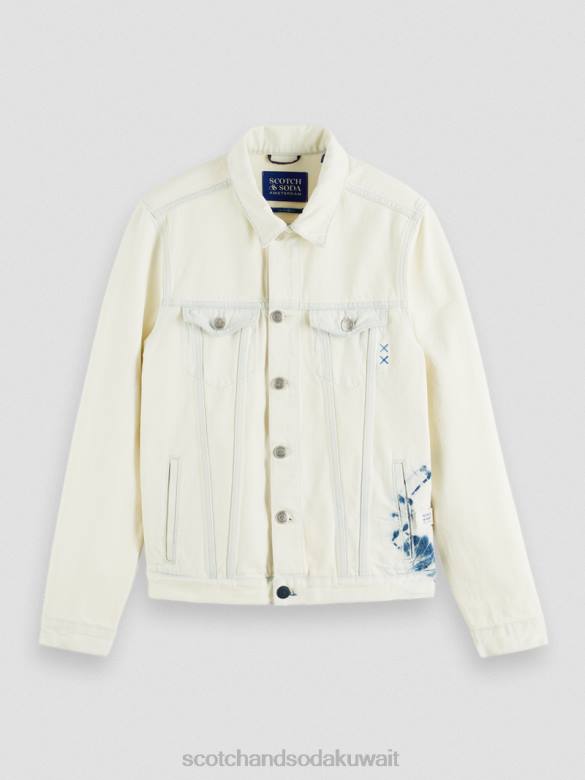 ملابس Scotch & Soda سترة سائق الشاحنة الدنيم لمسة من اللون الأزرق رجال N0V4566