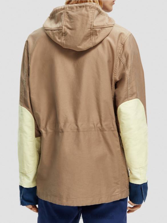 ملابس Scotch & Soda سترة من القطن العضوي بألوان متباينة التحرير والسرد أ رجال N0V4567
