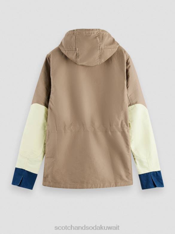 ملابس Scotch & Soda سترة من القطن العضوي بألوان متباينة التحرير والسرد أ رجال N0V4567