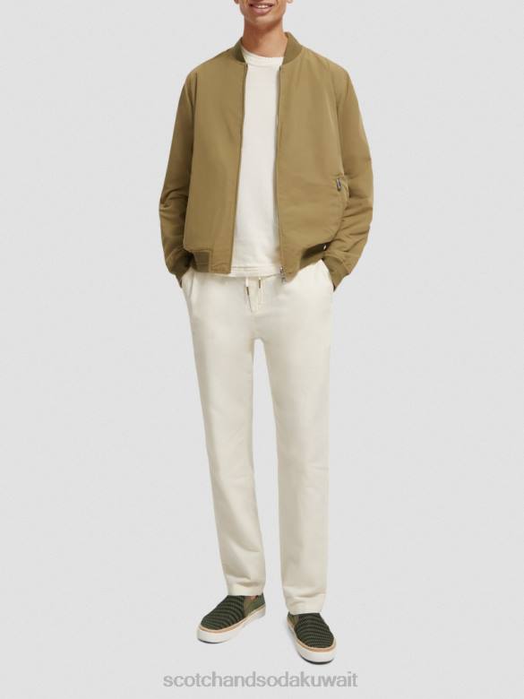 ملابس Scotch & Soda سترة بومبر ذات وجهين الكاكي رجال N0V4574