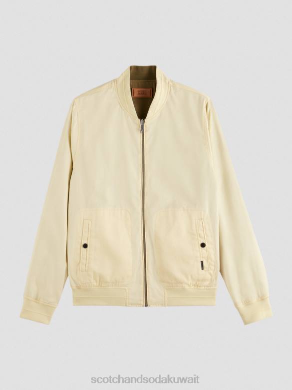 ملابس Scotch & Soda سترة بومبر ذات وجهين الكاكي رجال N0V4574