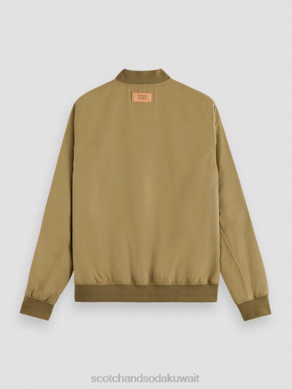 ملابس Scotch & Soda سترة بومبر ذات وجهين الكاكي رجال N0V4574
