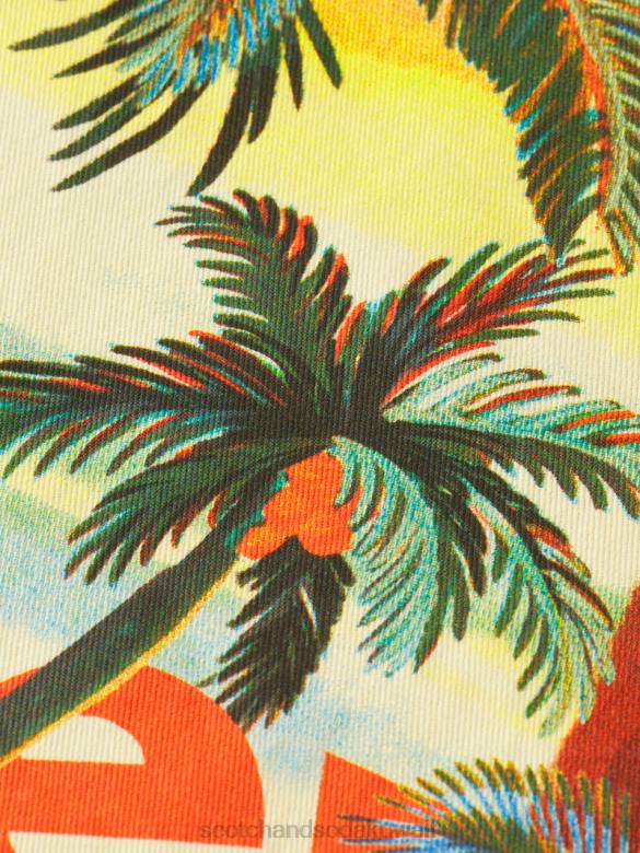 ملابس Scotch & Soda سترة بومبر ذات وجهين الكاكي رجال N0V4574