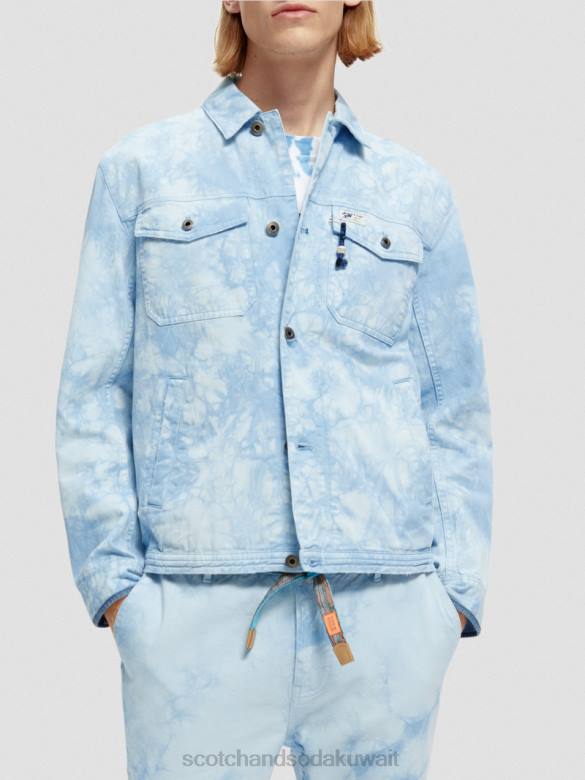 ملابس Scotch & Soda سترة سائق الشاحنة من الدنيم المصبوغة التحرير والسرد أ رجال N0V4576