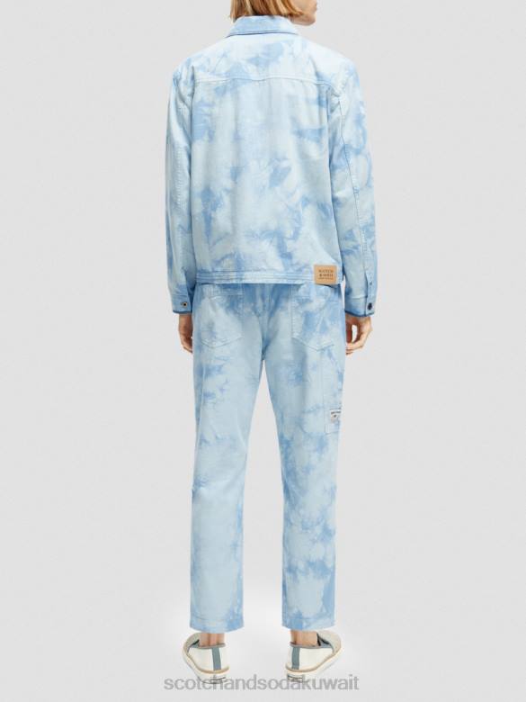 ملابس Scotch & Soda سترة سائق الشاحنة من الدنيم المصبوغة التحرير والسرد أ رجال N0V4576